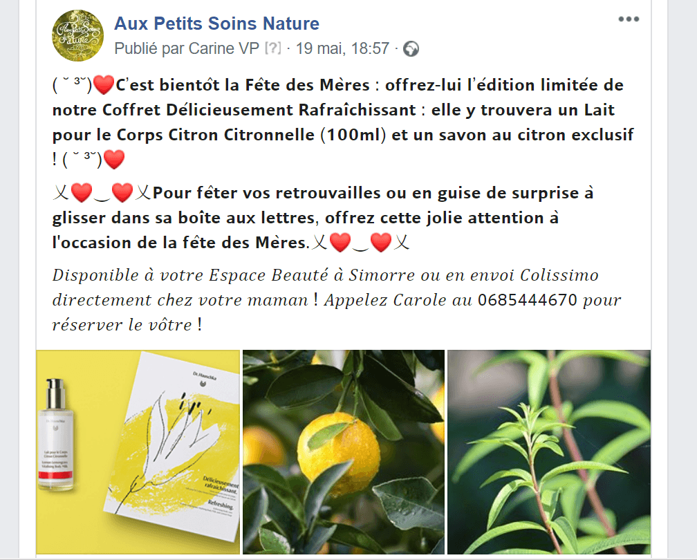 publication facebook