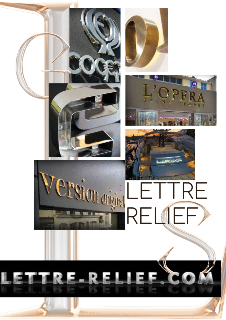 presentation lettre relief