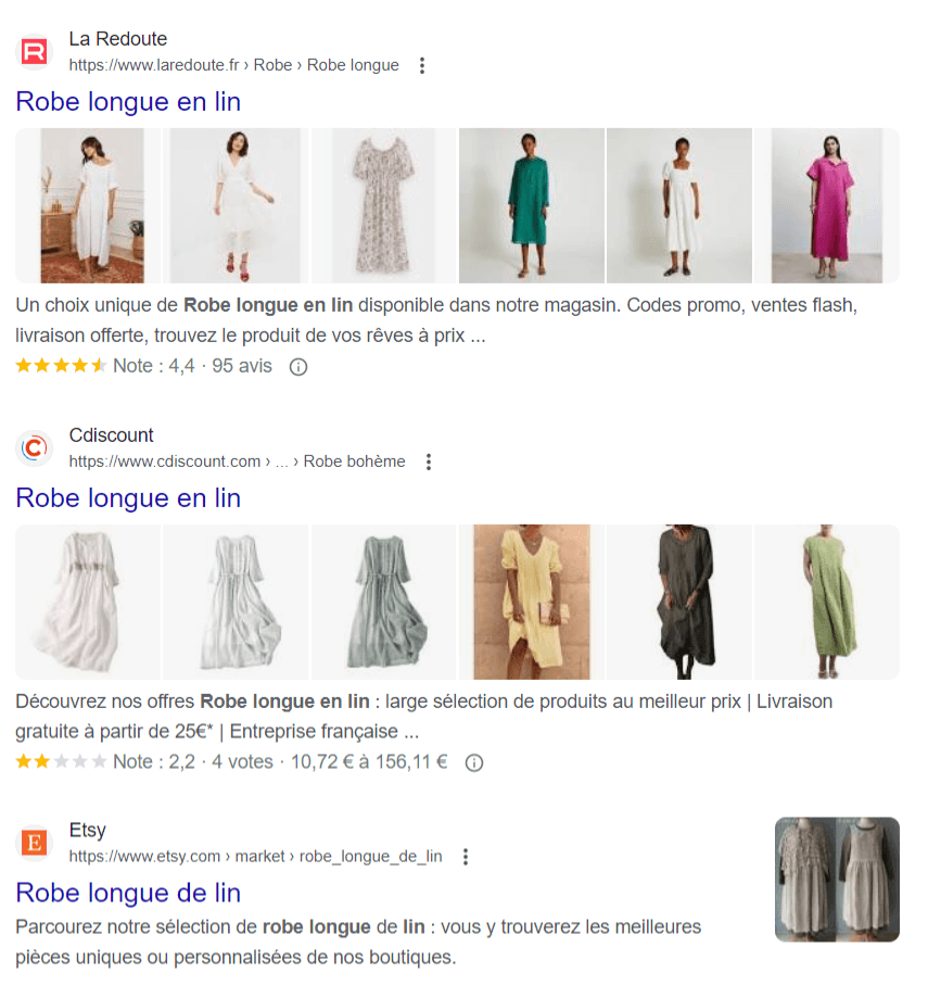 robe longue lin avis google