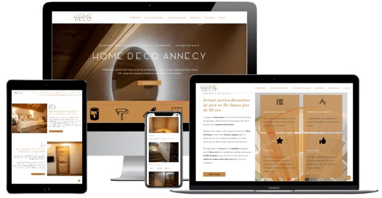 Création de site vitrine pour un peintre décorateur à Annecy 2 responsive homedeco annecy